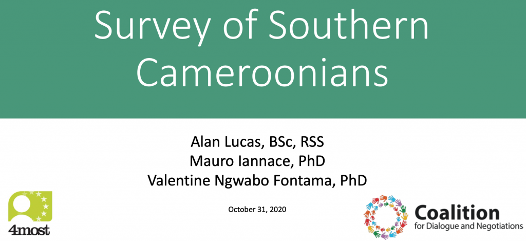 Survey of Southern Cameroonians Shows Overwhelming Support Full Independence